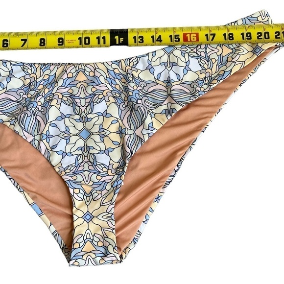 NWT J. Crew Active Curved Waist Cheeky Bikini Bottom Kaleidoscope Print Sz 2X - Picture 14 of 15
